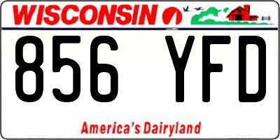 WI license plate 856YFD