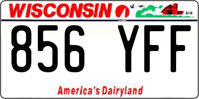 WI license plate 856YFF