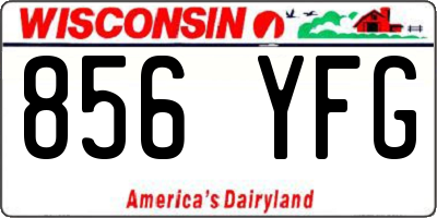 WI license plate 856YFG
