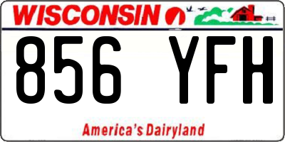 WI license plate 856YFH