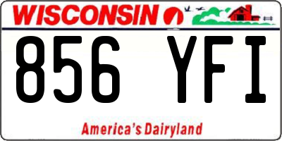 WI license plate 856YFI