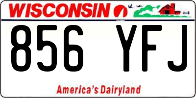 WI license plate 856YFJ