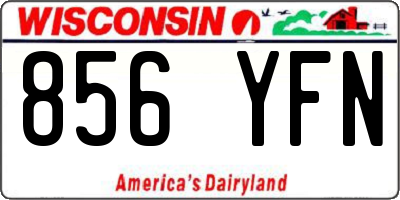 WI license plate 856YFN