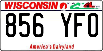 WI license plate 856YFO