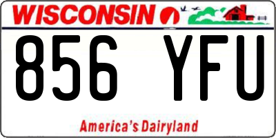 WI license plate 856YFU