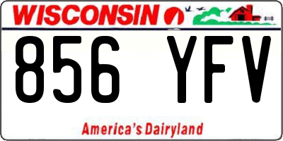 WI license plate 856YFV