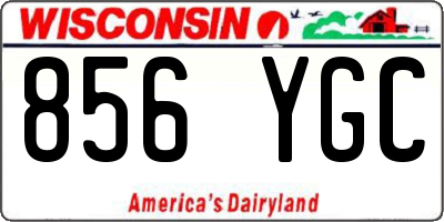WI license plate 856YGC