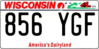 WI license plate 856YGF