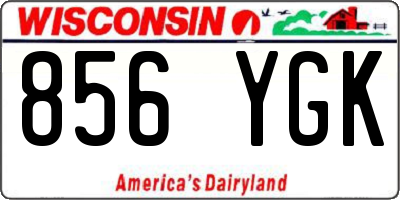 WI license plate 856YGK