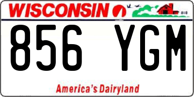 WI license plate 856YGM