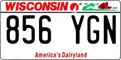 WI license plate 856YGN