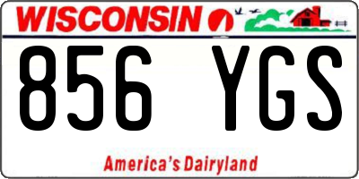 WI license plate 856YGS