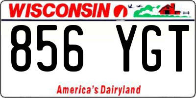 WI license plate 856YGT