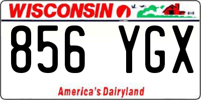 WI license plate 856YGX
