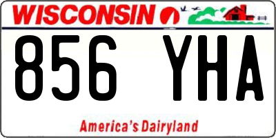 WI license plate 856YHA