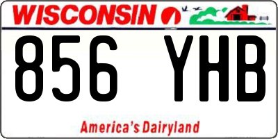 WI license plate 856YHB