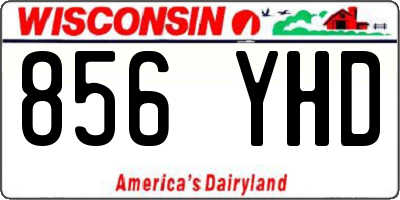 WI license plate 856YHD