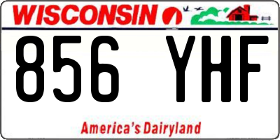WI license plate 856YHF
