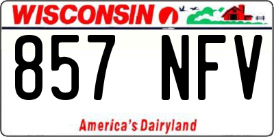 WI license plate 857NFV