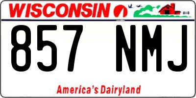 WI license plate 857NMJ