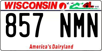WI license plate 857NMN