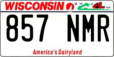 WI license plate 857NMR