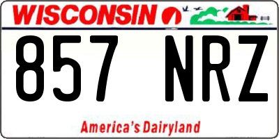 WI license plate 857NRZ