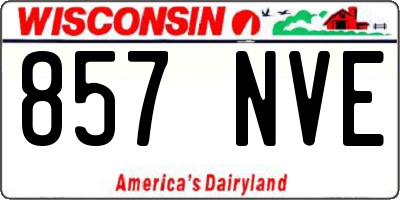 WI license plate 857NVE