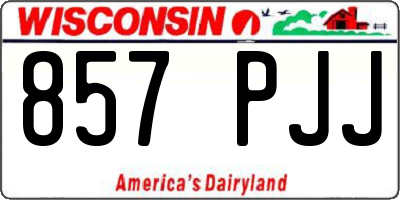 WI license plate 857PJJ