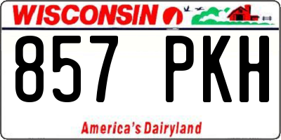 WI license plate 857PKH