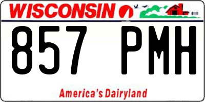 WI license plate 857PMH