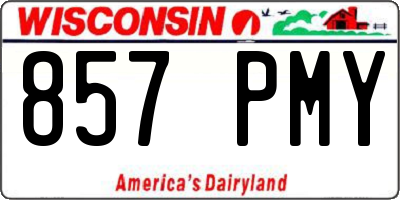 WI license plate 857PMY