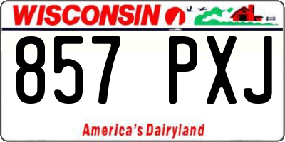 WI license plate 857PXJ