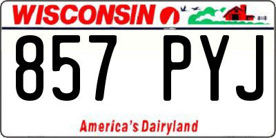 WI license plate 857PYJ