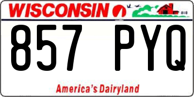 WI license plate 857PYQ