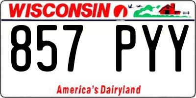 WI license plate 857PYY