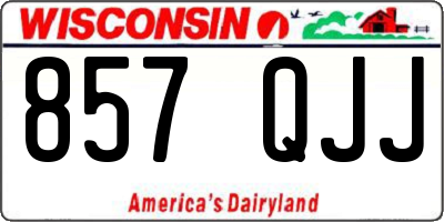 WI license plate 857QJJ