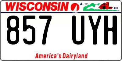 WI license plate 857UYH