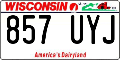 WI license plate 857UYJ