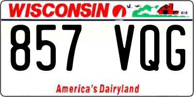 WI license plate 857VQG