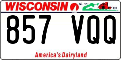 WI license plate 857VQQ
