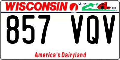 WI license plate 857VQV