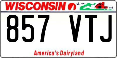 WI license plate 857VTJ