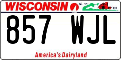 WI license plate 857WJL