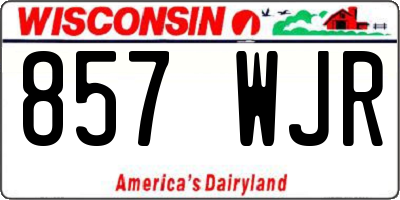 WI license plate 857WJR