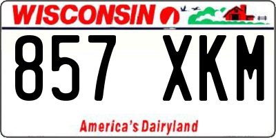 WI license plate 857XKM