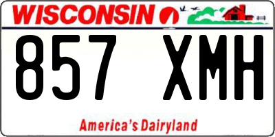WI license plate 857XMH