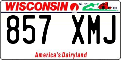 WI license plate 857XMJ