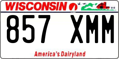 WI license plate 857XMM