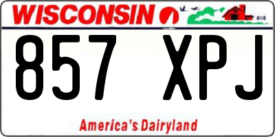 WI license plate 857XPJ